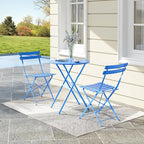 3-Piece Folding Bistro Set, Outdoor Patio Furniture Set - Image 7