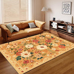 DUKINO 5x7 Area Rugs, Floral Washable Rug - Image 8