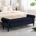 Storage Bed Bench for Bedroom, King Size Bench by HOMYKA