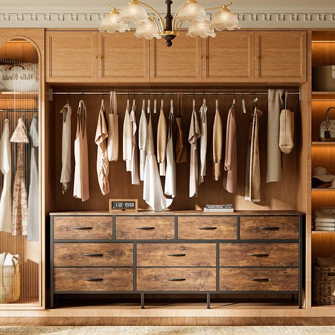Huuger 63 Inch Dresser for Bedroom, Long Dresser - Image 4