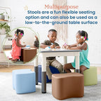 ECR4Kids SoftZone Toddler Modular Stool Seating Set, Classroom Furniture - Image 5
