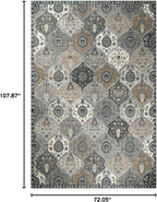 Lahome Moroccan Washable Area Rug 6x9, Large Living Room Rugs - Image 2