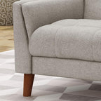 Christopher Knight Home Evelyn Mid Century Modern Fabric Arm Chair - Image 5