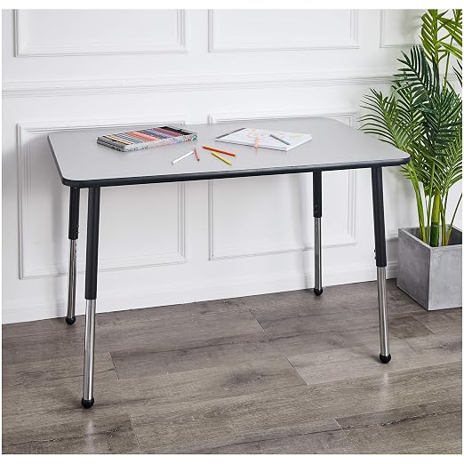 Amazon Basics Adjustable Height Rectangular Classroom Activity Table, Writing - Image 2