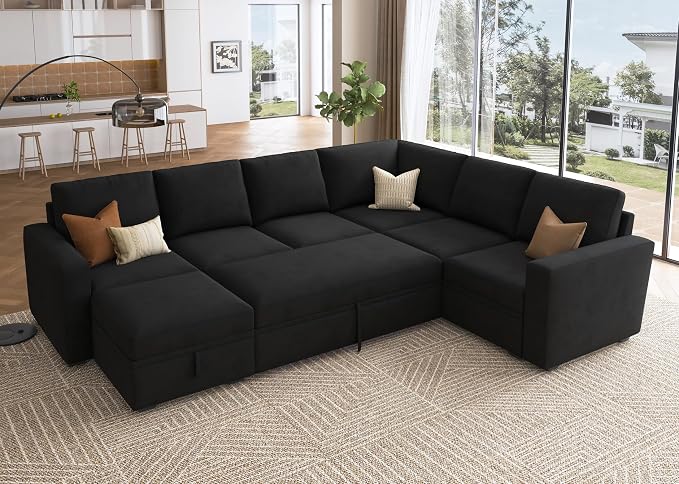 HONBAY Sectional Sleeper Couch by HONBAY
