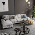 Furniwell Convertible Sectional Sofa Couch, 4 Seat Sofa Set by WellFurnitureHomeLifeWell