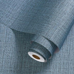 Blue Grasscloth Wallpaper Peel and Stick 472inch Textured Linen Contact Paper - Image 2