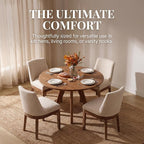 RIVOVA Modern Dining Chairs Set of 6, Comfortable Dining Room Chairs - Image 3
