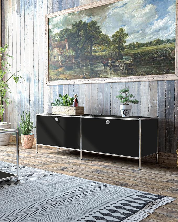 Metal Low Board Storage Cabinet - Image 2