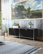 Metal Low Board Storage Cabinet - Image 2