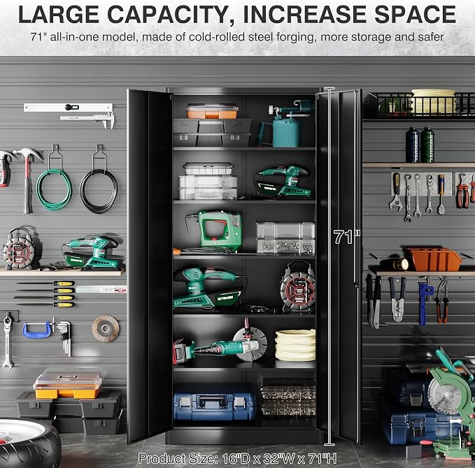 SISESOL Metal Storage Cabinet - Image 9