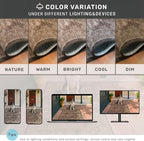 Taupe Brown Living Room Rug 6x9 - Image 6