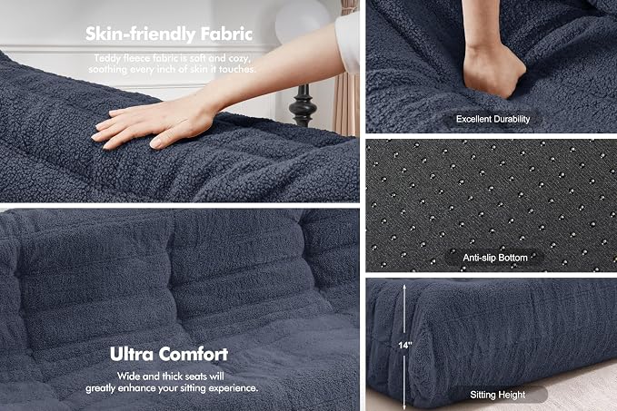 Bean Bag 3-Seater Chair Big Sofa Beanbag Chair - Image 6