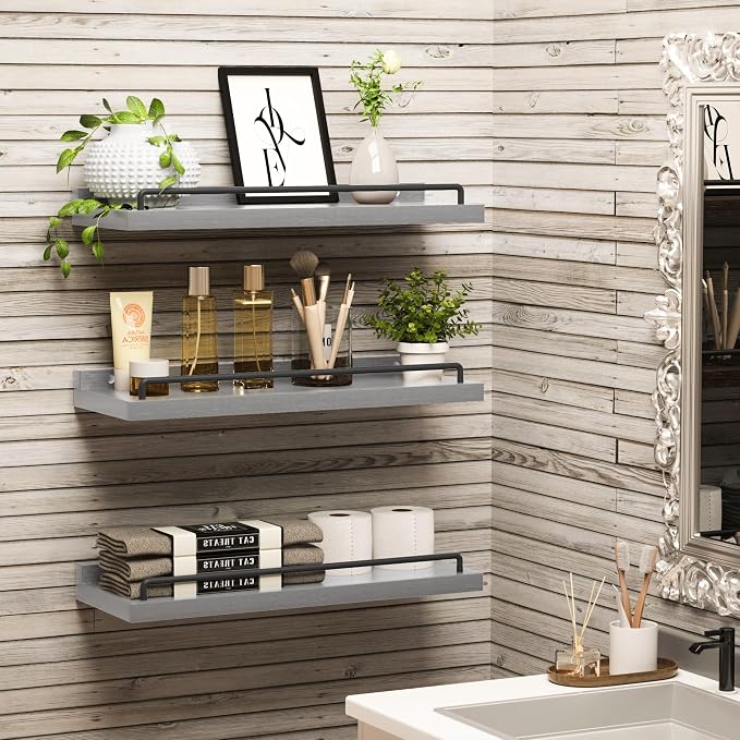 RYOFOBETTO Floating Shelves for Wall Decor, Living Room, Picture Frames - Image 2