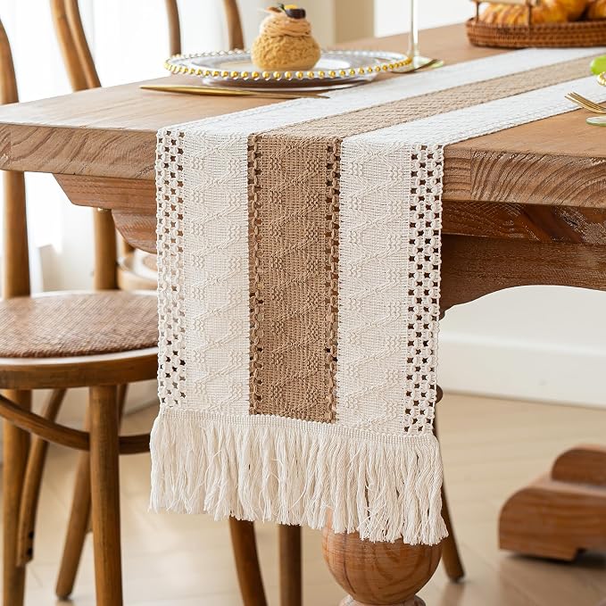 FEXIA Boho Table Runner for Summer Home Coffee Decor - Image 6