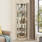 Glass Corner Display Cabinet - Image 5