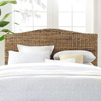Crosley Furniture Serena Bed, Handwoven Natural Fiber Rattan Headboard and - Image 9
