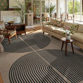 Lahome Modern Rainbow Easy Jute 9x12 Rug, Large Non Slip Indoor Outdoor Rug | by Lahome