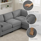 87'' U-Shaped Sectional Sofa - Image 4