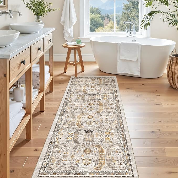 Madane Hallway Runner Rug 2x5 Washable Entry Rugs Non-Slip, Soft Low-Pile - Image 4