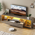 TV Stand for 60/65/70 Inch TVs, Modern Curved TV Console - Image 5