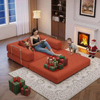 BSHOMGI Folding Sofa Bed, 4 in 1 Convertible Sofas to Lounger Comfy Single Bean - Image 8