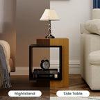 POVISON Side Table Set, 17.71" Wood End Table - Image 7