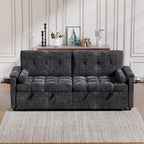 Convertible Sleeper Sofa Bed, 86 Inch Chenille Pull Out Couch - Image 10