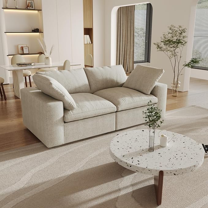 Cloud Modular Sectional Sofa Couch, 80.3" Convertible Couches Lovesofa - Image 3