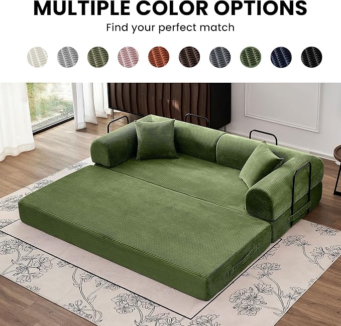 79'' Sleeper Sofa Bed, Convertible Folding Couch - Image 8