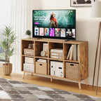 8-Cube Bookshelf 2 Tier Retro Bookcase - Image 2