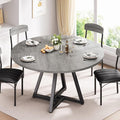 Jocoevol Round Kitchen Dining Room Table Circle Dining Dinner Table by JOCOEVOL