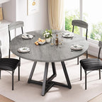 Jocoevol Round Kitchen Dining Room Table Circle Dining Dinner Table by JOCOEVOL