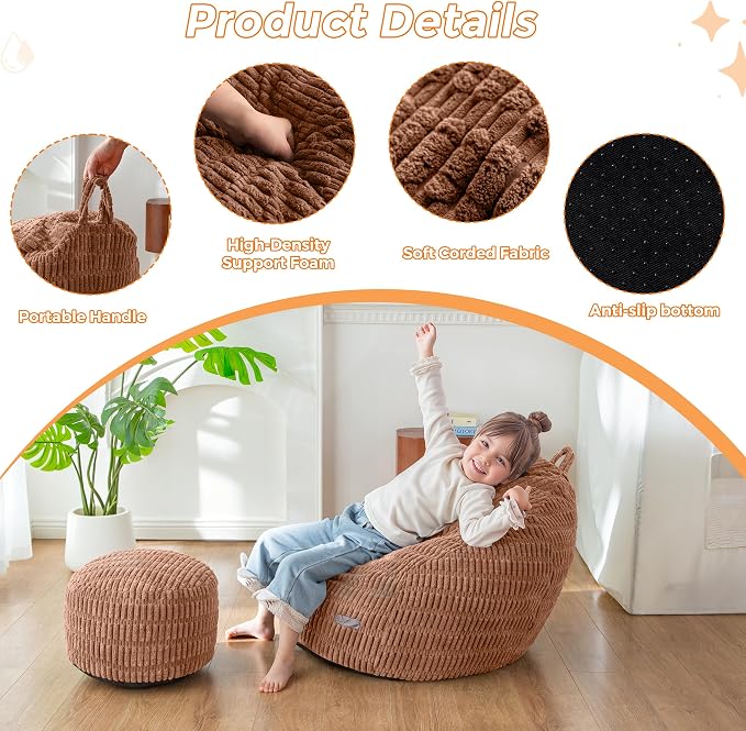 MAXYOYO Kids Bean Bag Chair - Image 8