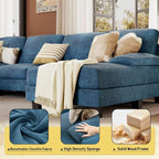 JUMMICO Sectional Couches for Living Room, U Shaped Couch - Image 5