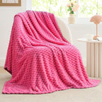 BEDELITE Hot Pink Throw Blanket by BEDELITE