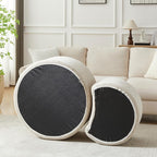 49.7'' Foam Round Nesting Coffee Table Set of 2, Modern Upholstered Side End - Image 5