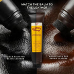 Leather Honey Black Recoloring Balm: Color Restorer and Scratch/Scuff Remover - Image 7