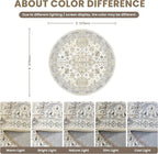 9ft Round Rug, Large Circle Rug - Image 2