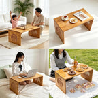 Folding Coffee Table, Foldable Japanese Floor Table No Assembly, Low Coffee - Image 8