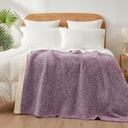 Snuggle Sac Super Soft Purple Blanket Reversible Twin Size - Image 7