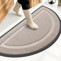 OLANLY Half Circle Front Door Mat Outside 47x23 All-Season Rubber Doormat | by OLANLY
