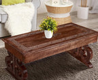 Lightnpro Handcrafted Mango Wood Rectangular Coffee Table by Lightnpro
