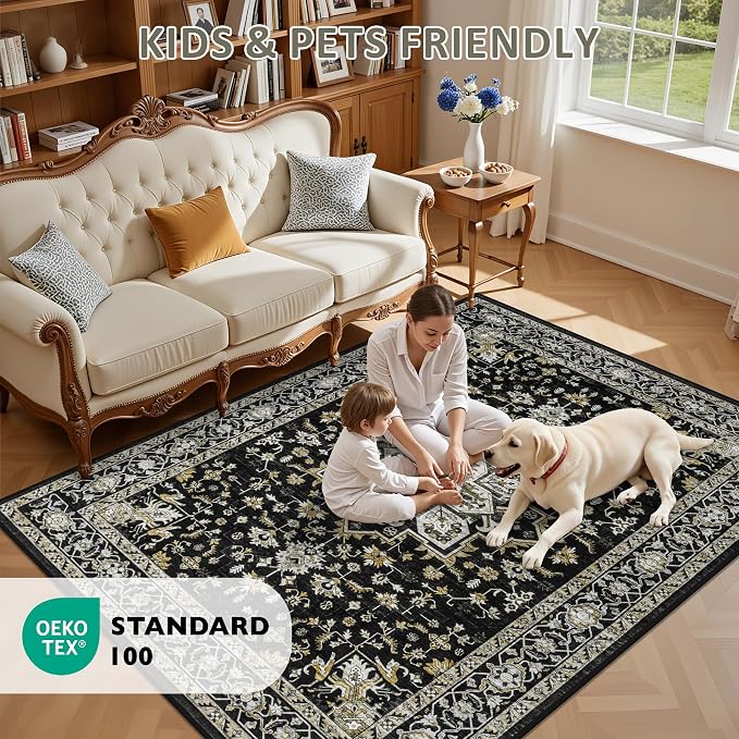 9x12 Area Rugs Living Room: Washable Rug - Image 9