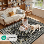 3x5 Area Rugs Living Room: Washable Rug - Image 8