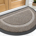 OLANLY Half Circle Front Door Mat Outside 29.5x17 All-Season Rubber Doormat | by OLANLY