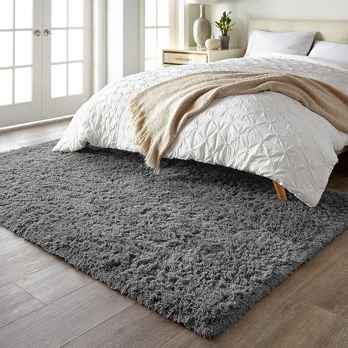 Ophanie 5x7 Area Rugs for Living Room Grey, Fluffy Shag Large Fuzzy Plush Soft - Image 5