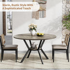 Round Dinner Table for 2-4, 42 Inch Kitchen & Dining Room Table - Image 7