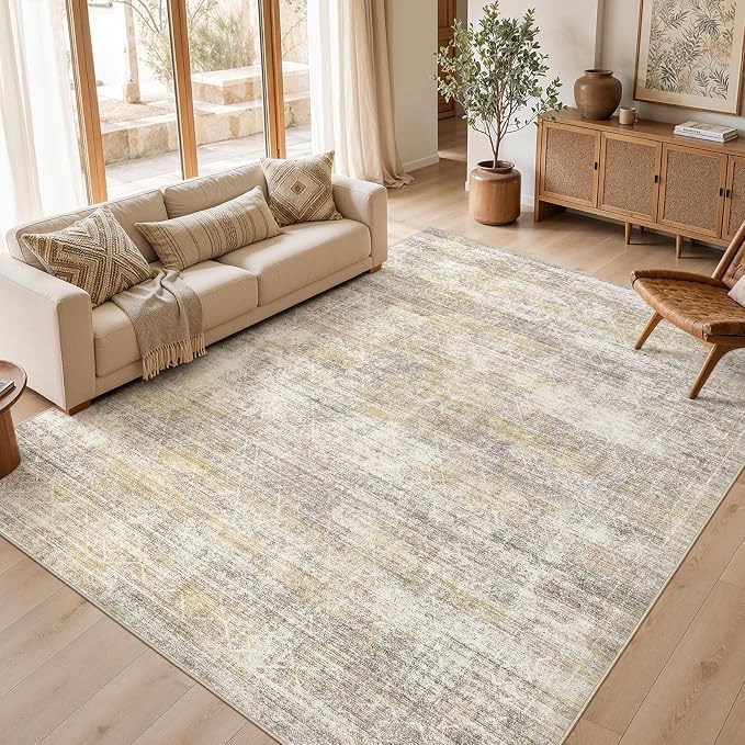 cotiled Boho 8x10 Area Rugs for Living Room: Large Moroccan Washable Rug | by COTILED
