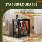 WLIVE Narrow Black End Table - Image 7